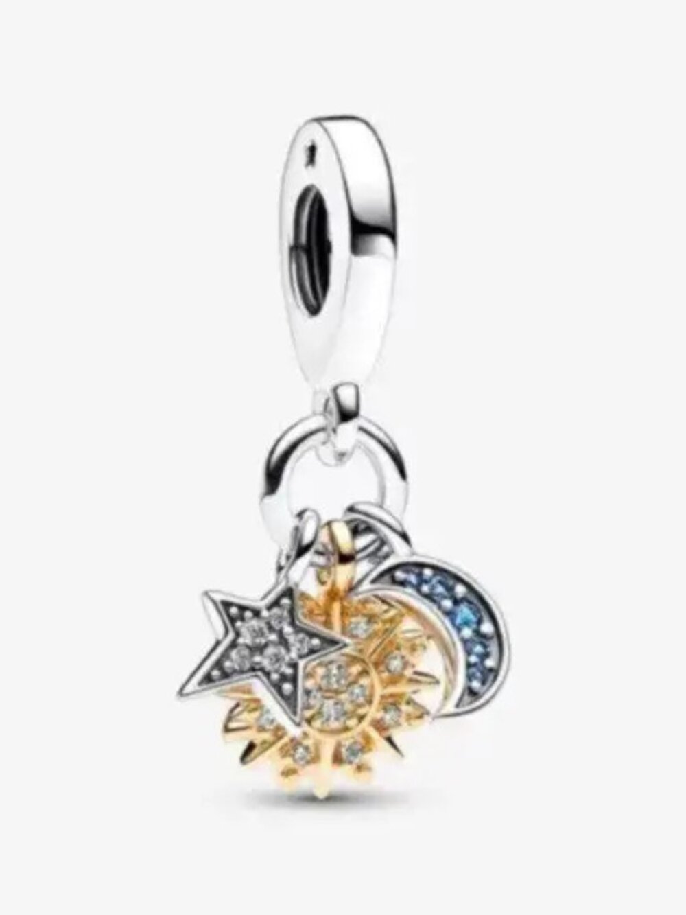 Pandora Two-tone Celestial Triple Dangle Charm